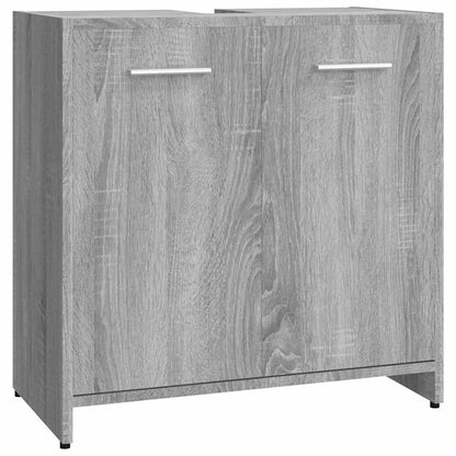 Armadietto Bagno Grigio Sonoma 60x33x60 cm in Legno Multistrato | homemem39