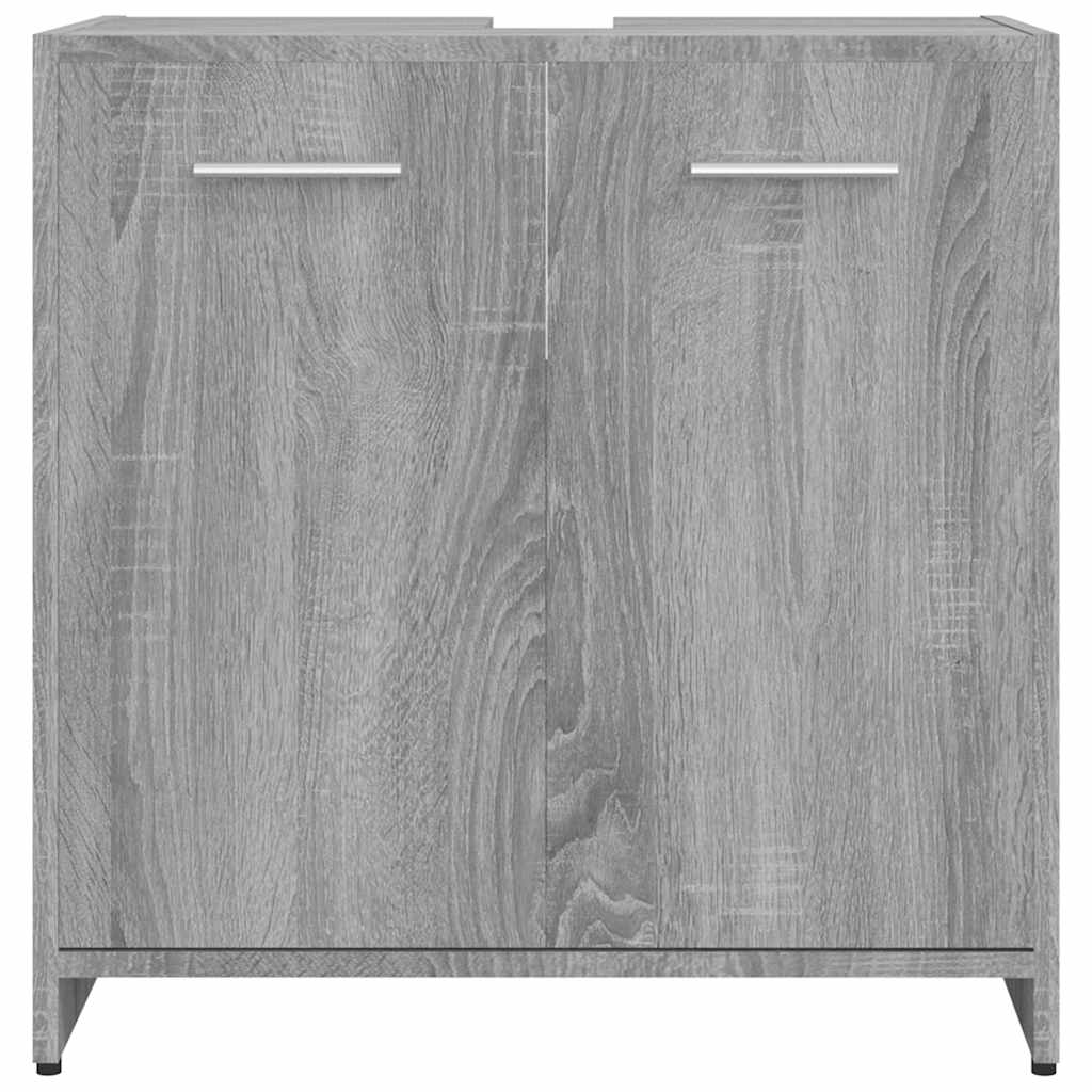 Armadietto Bagno Grigio Sonoma 60x33x60 cm in Legno Multistrato | homemem39