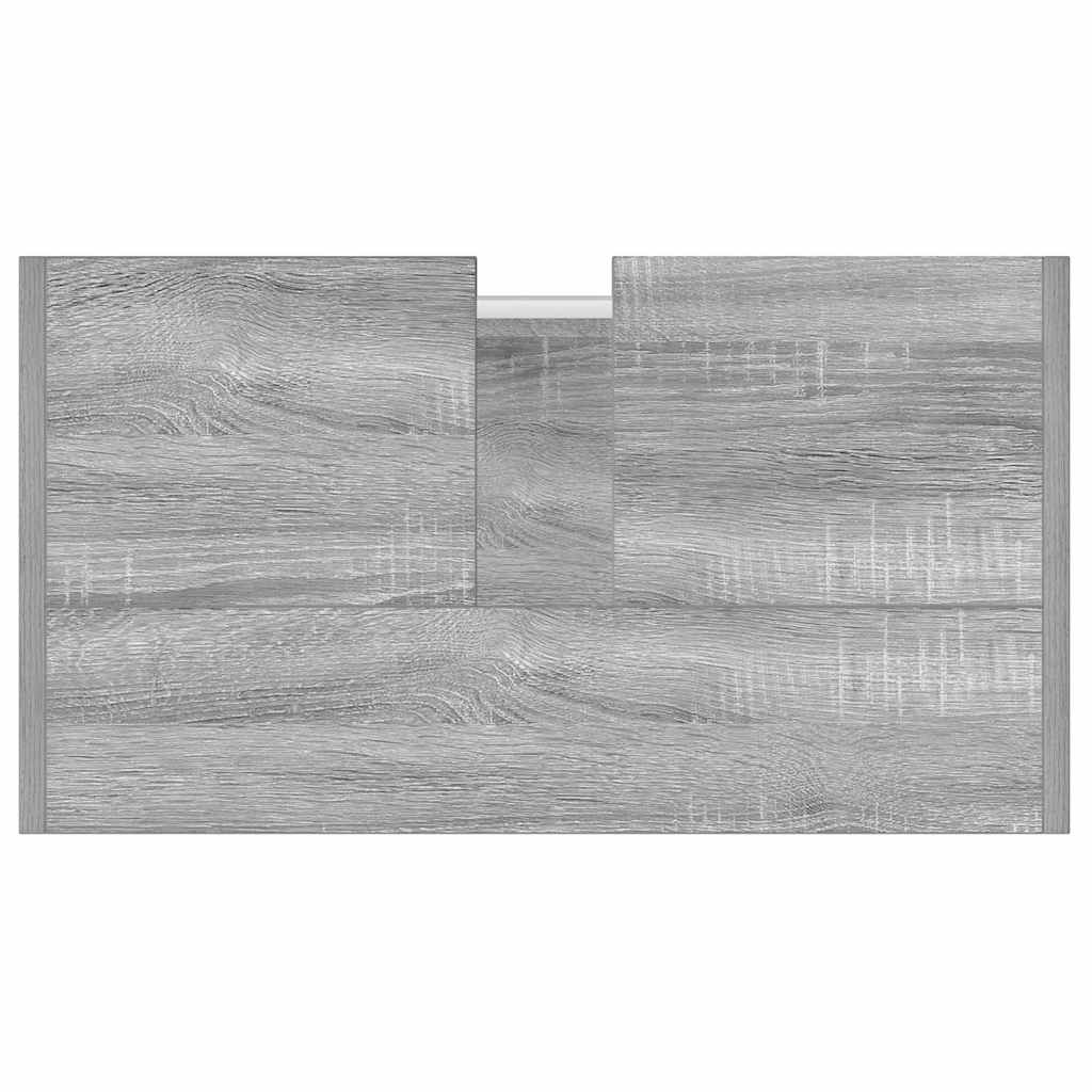 Armadietto Bagno Grigio Sonoma 60x33x60 cm in Legno Multistrato