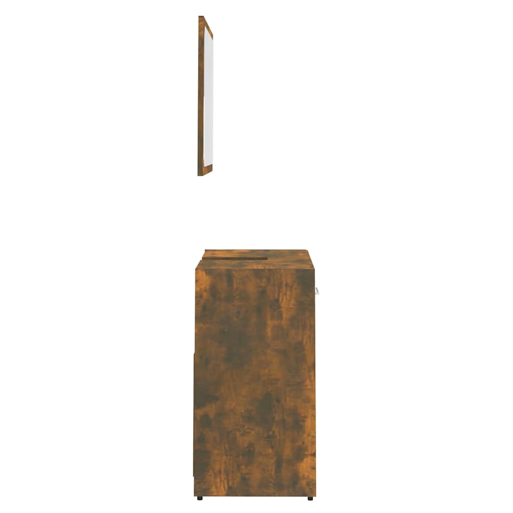 Set di Mobili da Bagno Rovere Fumo in Legno Multistrato | homemem39