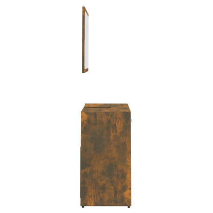 Set di Mobili da Bagno Rovere Fumo in Legno Multistrato | homemem39