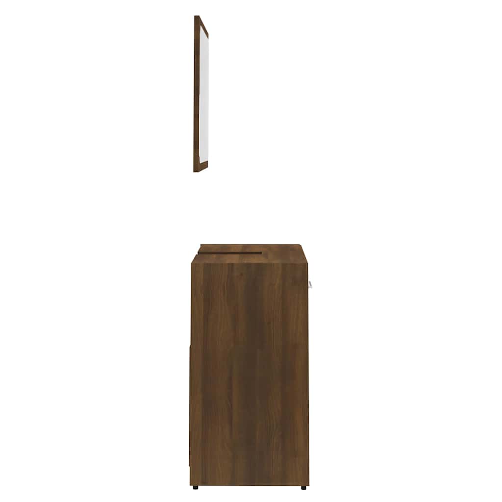 Set Mobili da Bagno Rovere Marrone in Legno Multistrato | homemem39