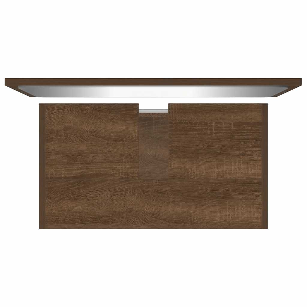 Set Mobili da Bagno Rovere Marrone in Legno Multistrato | homemem39