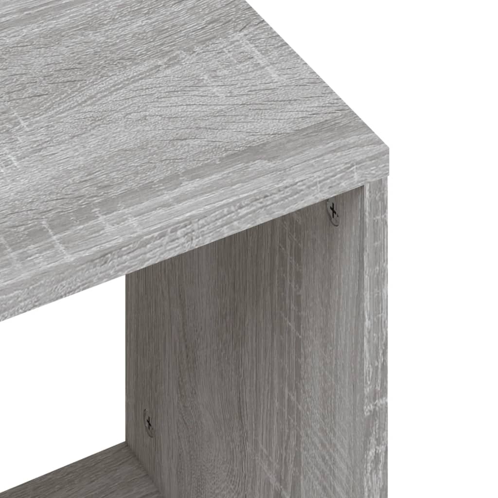 Tavolini Salotto Impilabili 2pz Grigio Sonoma Legno Multistrato | homemem39