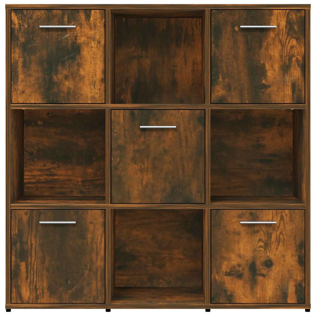 Libreria Rovere Fumo 90x30x90 cm in Legno Multistrato