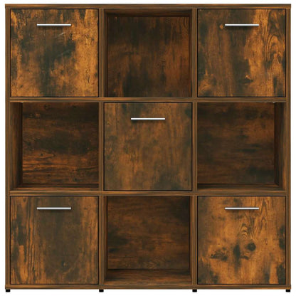 Libreria Rovere Fumo 90x30x90 cm in Legno Multistrato