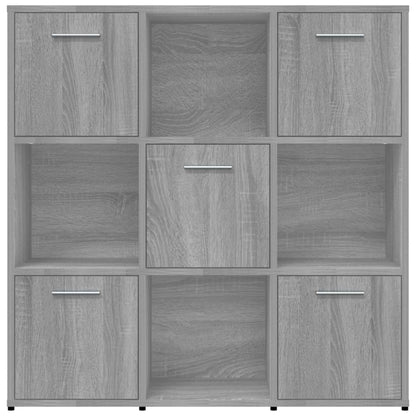 Libreria Grigio Sonoma 90x30x90 cm in Legno Multistrato | homemem39