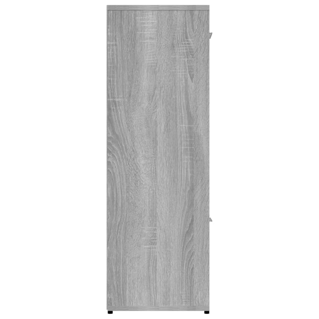 Libreria Grigio Sonoma 90x30x90 cm in Legno Multistrato | homemem39