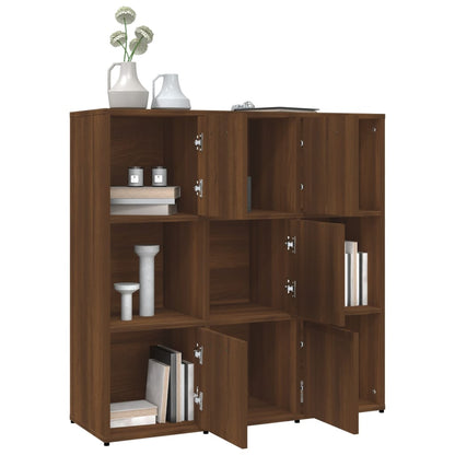 Libreria Rovere Marrone 90x30x90 cm in Legno Multistrato