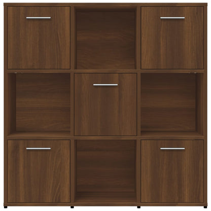 Libreria Rovere Marrone 90x30x90 cm in Legno Multistrato