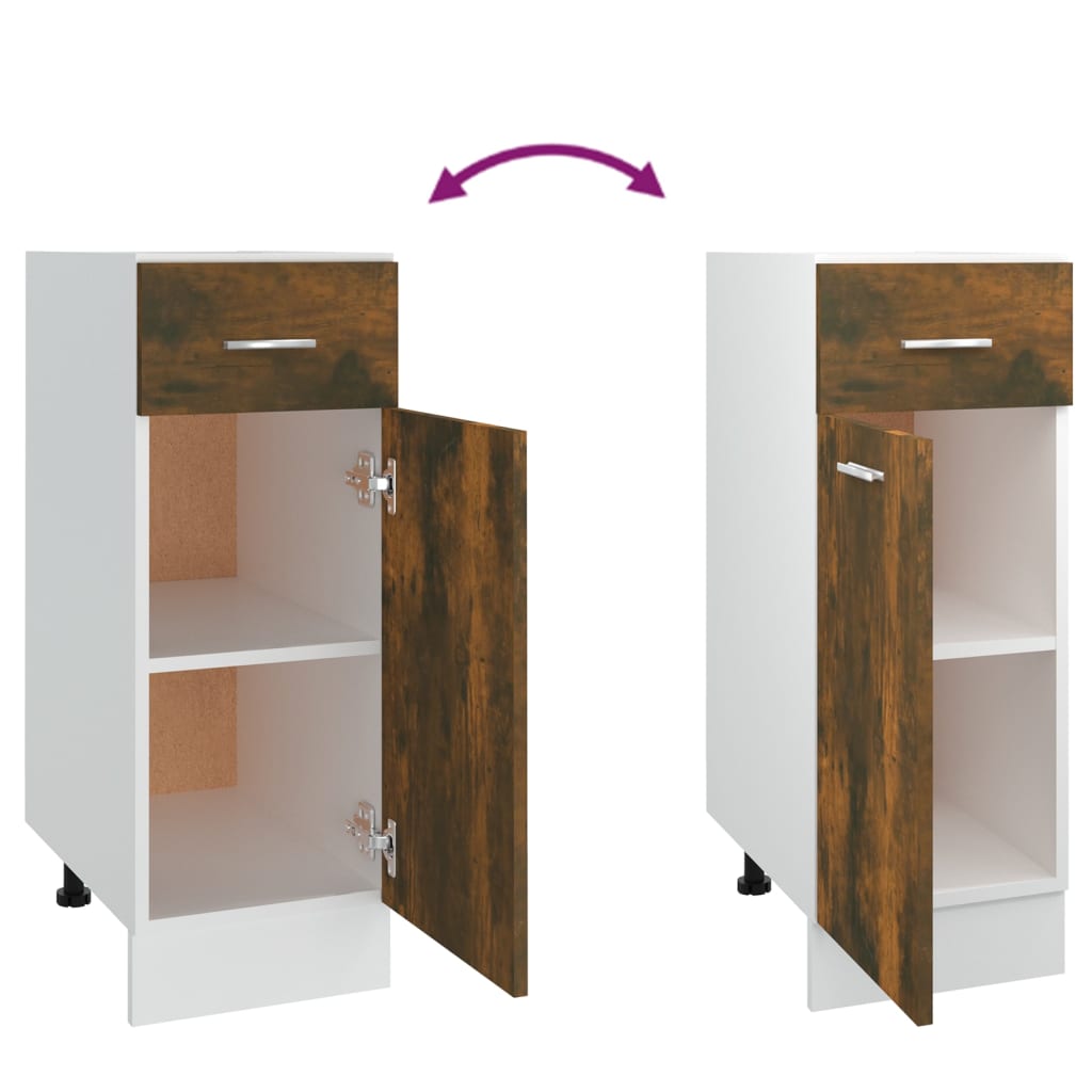 Mobile con Cassetto “Lyon” Rovere Fumo 30x46x81,5 cm
