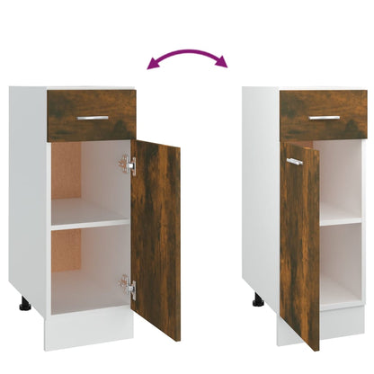 Mobile con Cassetto “Lyon” Rovere Fumo 30x46x81,5 cm
