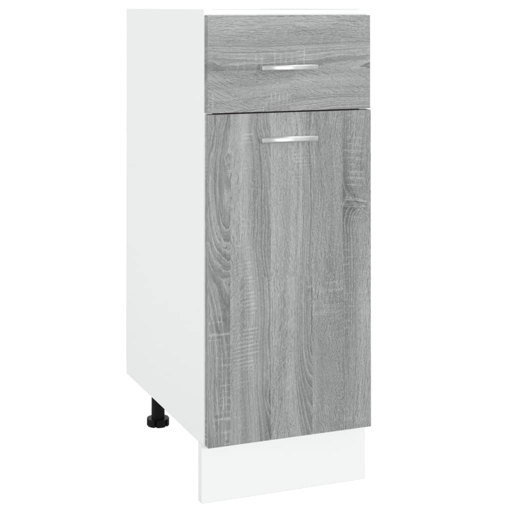Mobile con Cassetto “Lyon” Grigio Sonoma 30x46x81,5 | homemem39