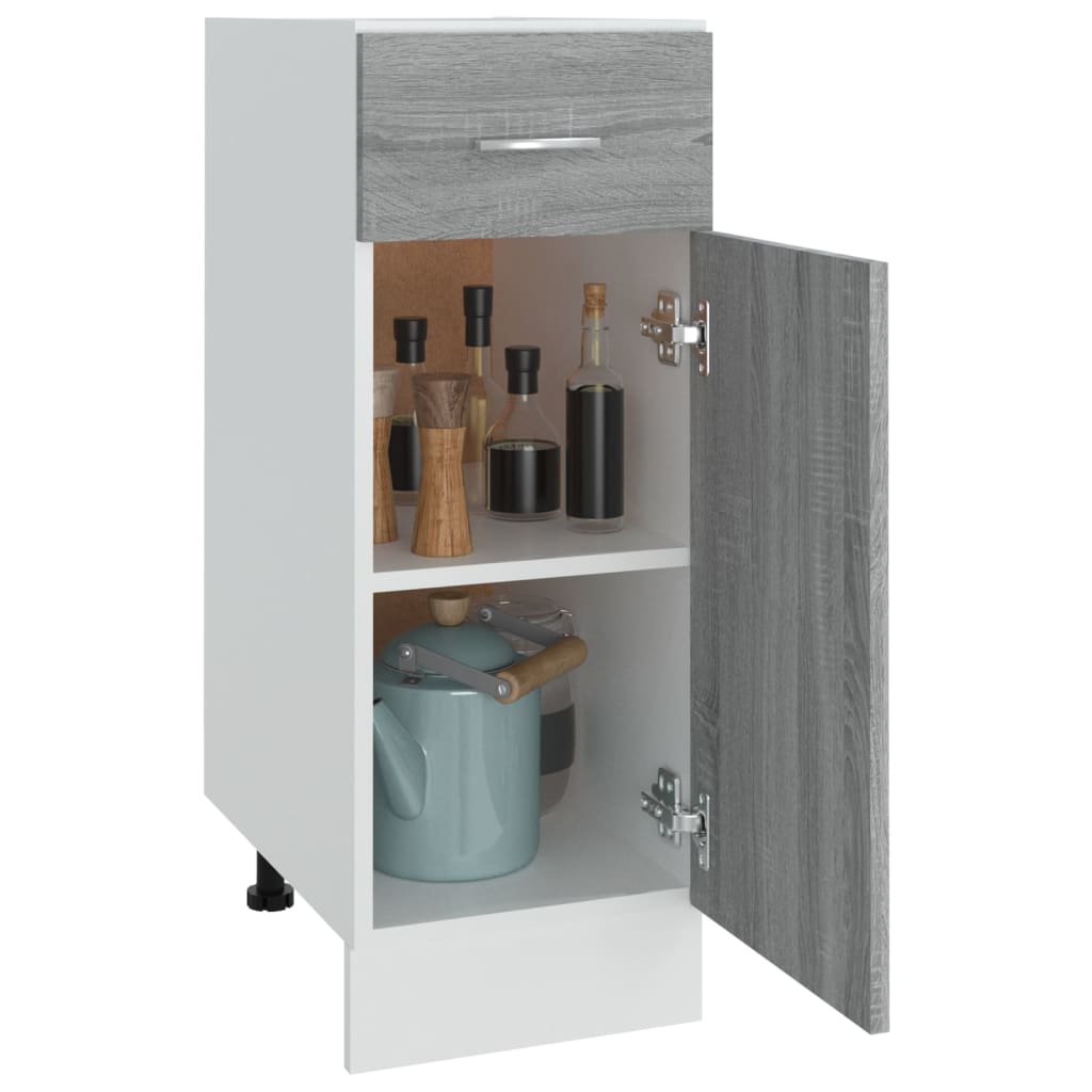 Mobile con Cassetto “Lyon” Grigio Sonoma 30x46x81,5