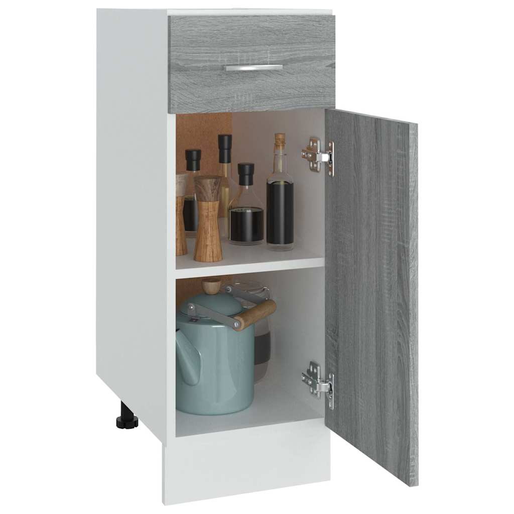 Mobile con Cassetto “Lyon” Grigio Sonoma 30x46x81,5
