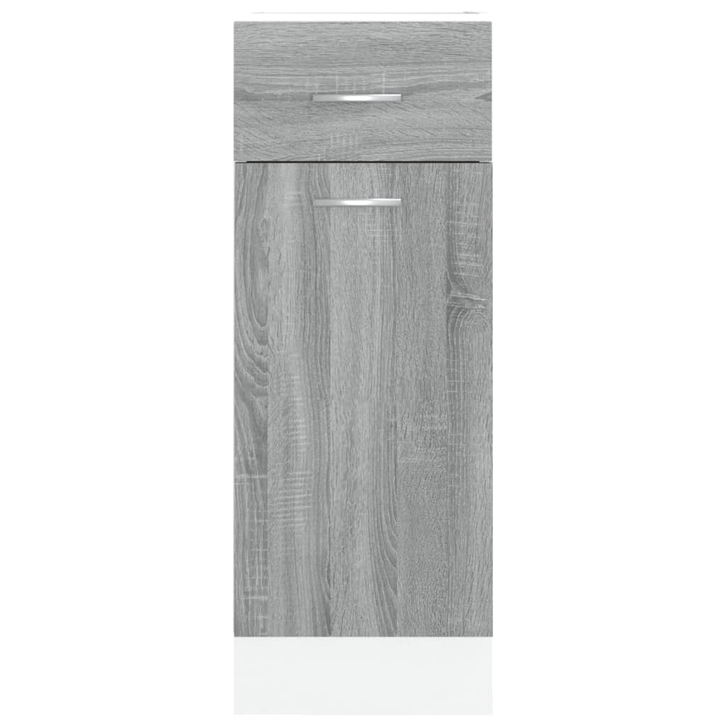 Mobile con Cassetto “Lyon” Grigio Sonoma 30x46x81,5 | homemem39