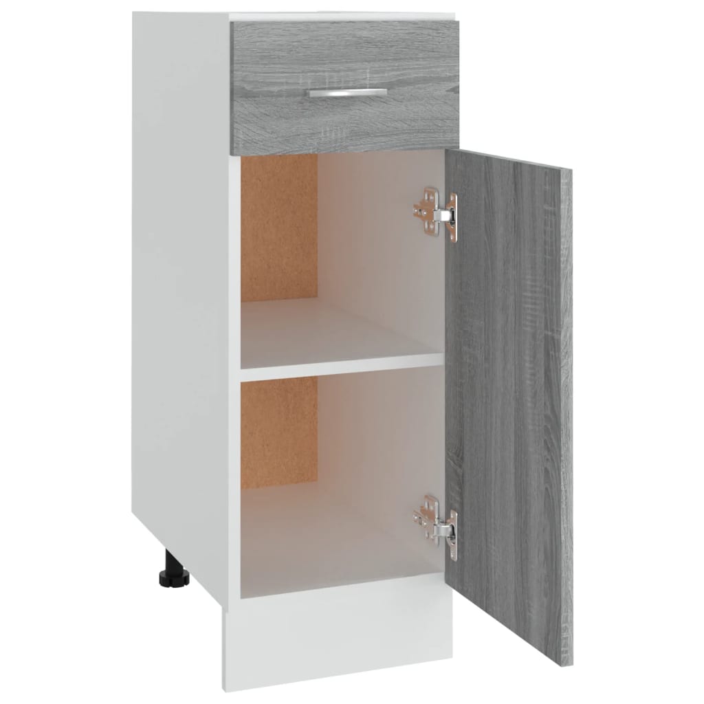 Mobile con Cassetto “Lyon” Grigio Sonoma 30x46x81,5 - homemem39