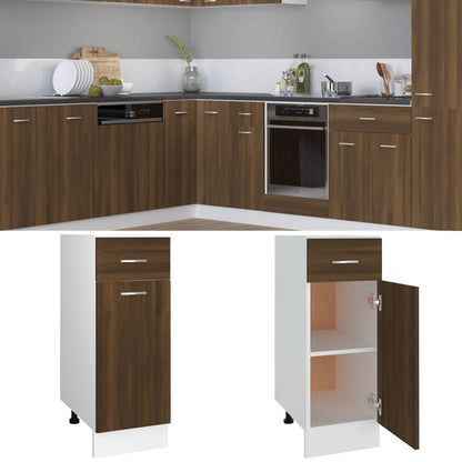 Mobile con Cassetto “Lyon” Rovere Marrone 30x46x81,5