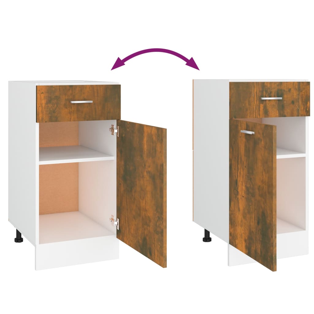 Mobile con Cassetto “Lyon” Rovere Fumo 40x46x81,5 cm