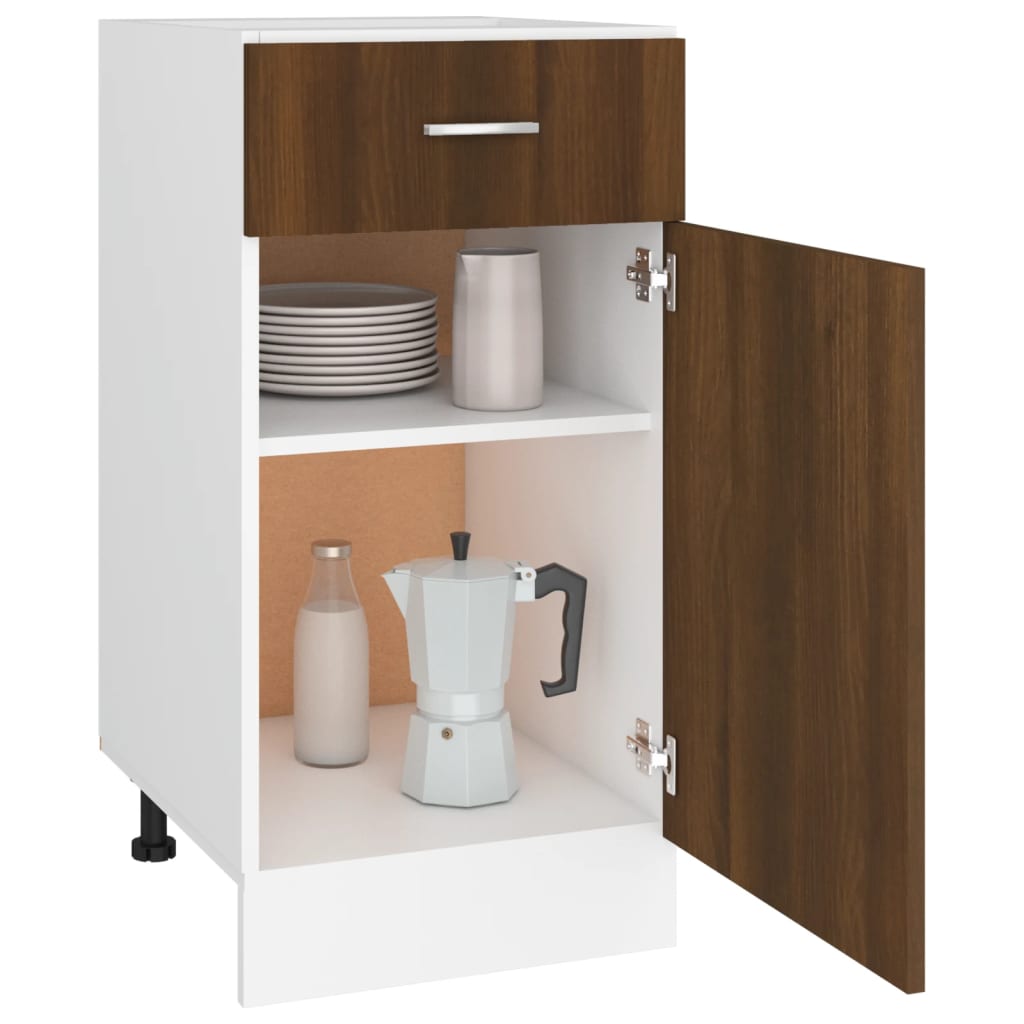 Mobile con Cassetto “Lyon” Rovere Marrone 40x46x81,5