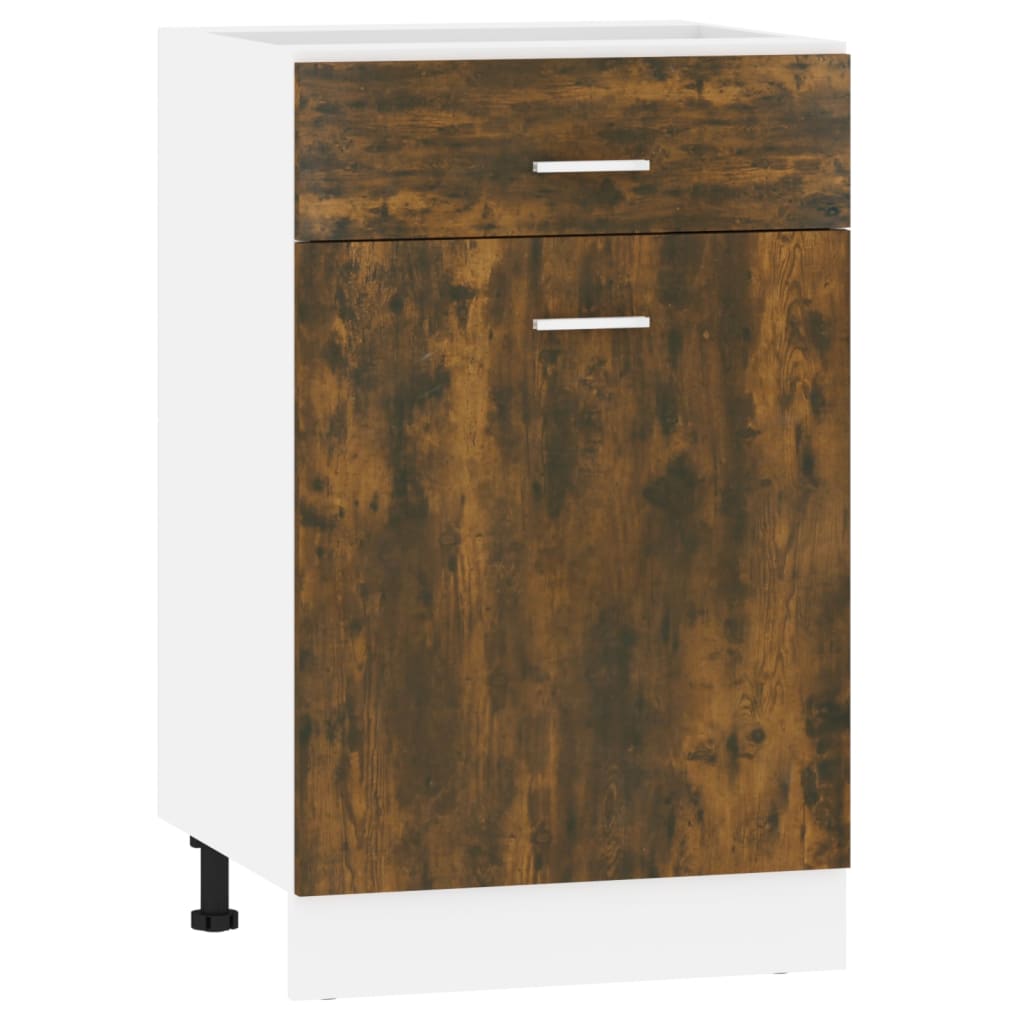 Mobile con Cassetto “Lyon” Rovere Fumo 50x46x81,5 cm | homemem39