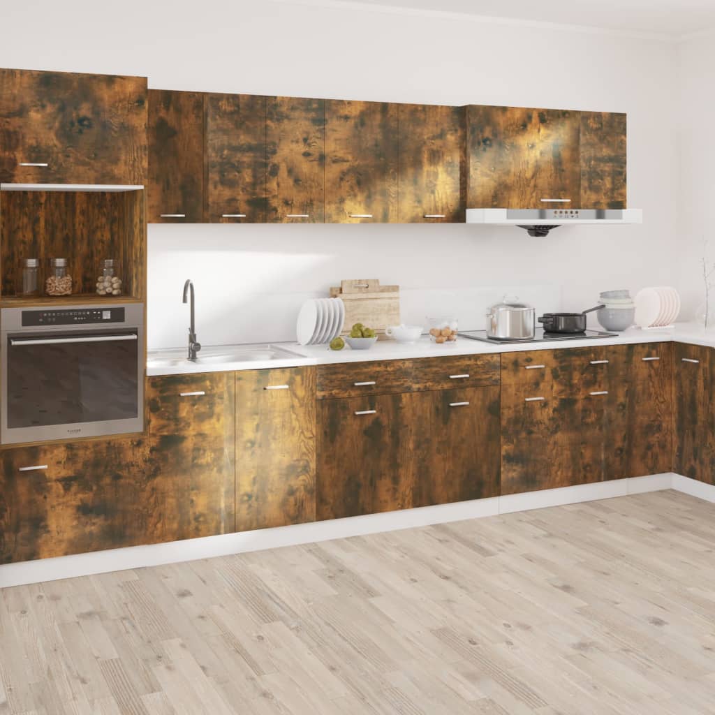 Mobile con Cassetto “Lyon” Rovere Fumo 50x46x81,5 cm | homemem39