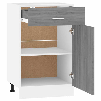 Mobile con Cassetto “Lyon” Grigio Sonoma 50x46x81,5
