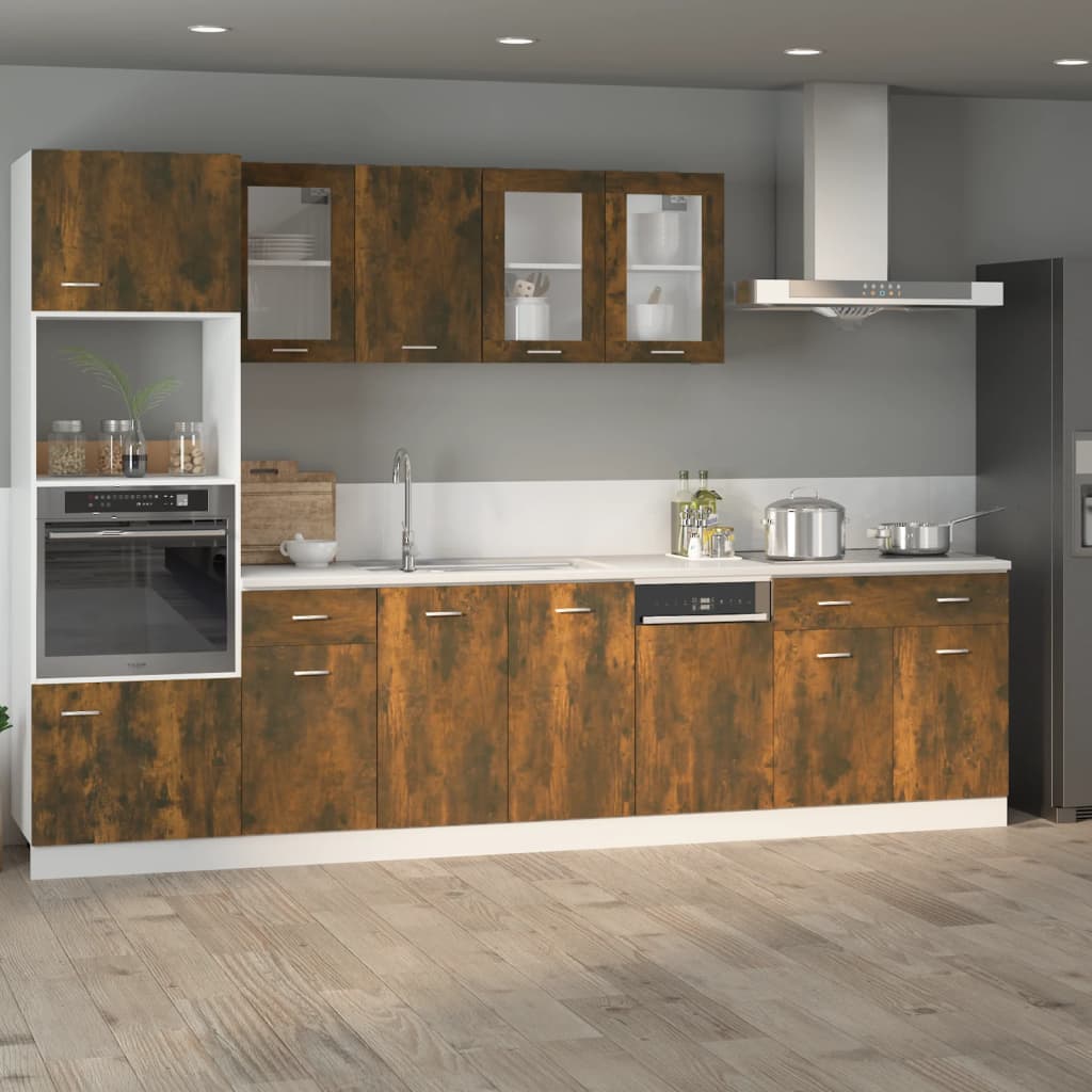 Mobile con Cassetto “Lyon” Rovere Fumo 80x46x81,5 cm