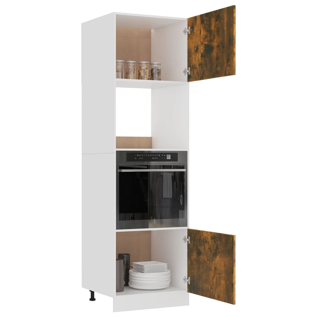 Armadio per Microonde “Lyon” Rovere Fumo 60x57x207cm