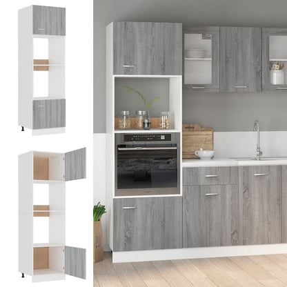 Armadio Microonde “Lyon” Grigio Sonoma 60x57x207 cm