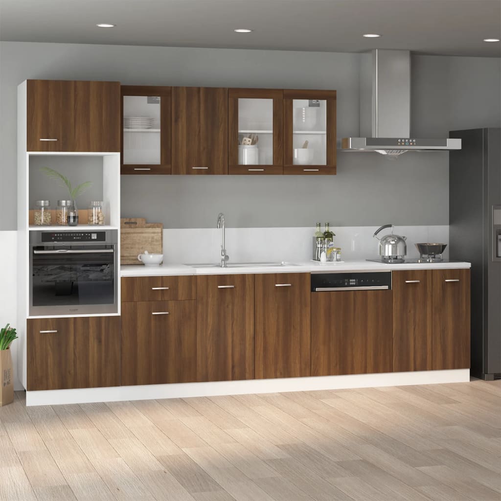 Armadio Microonde “Lyon” Rovere Marrone 60x57x207 cm