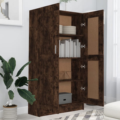 Libreria Rovere Fumo 82,5x30,5x150 cm in Legno Multistrato - homemem39