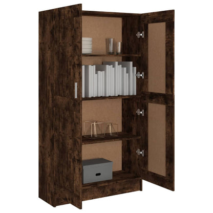 Libreria Rovere Fumo 82,5x30,5x150 cm in Legno Multistrato - homemem39