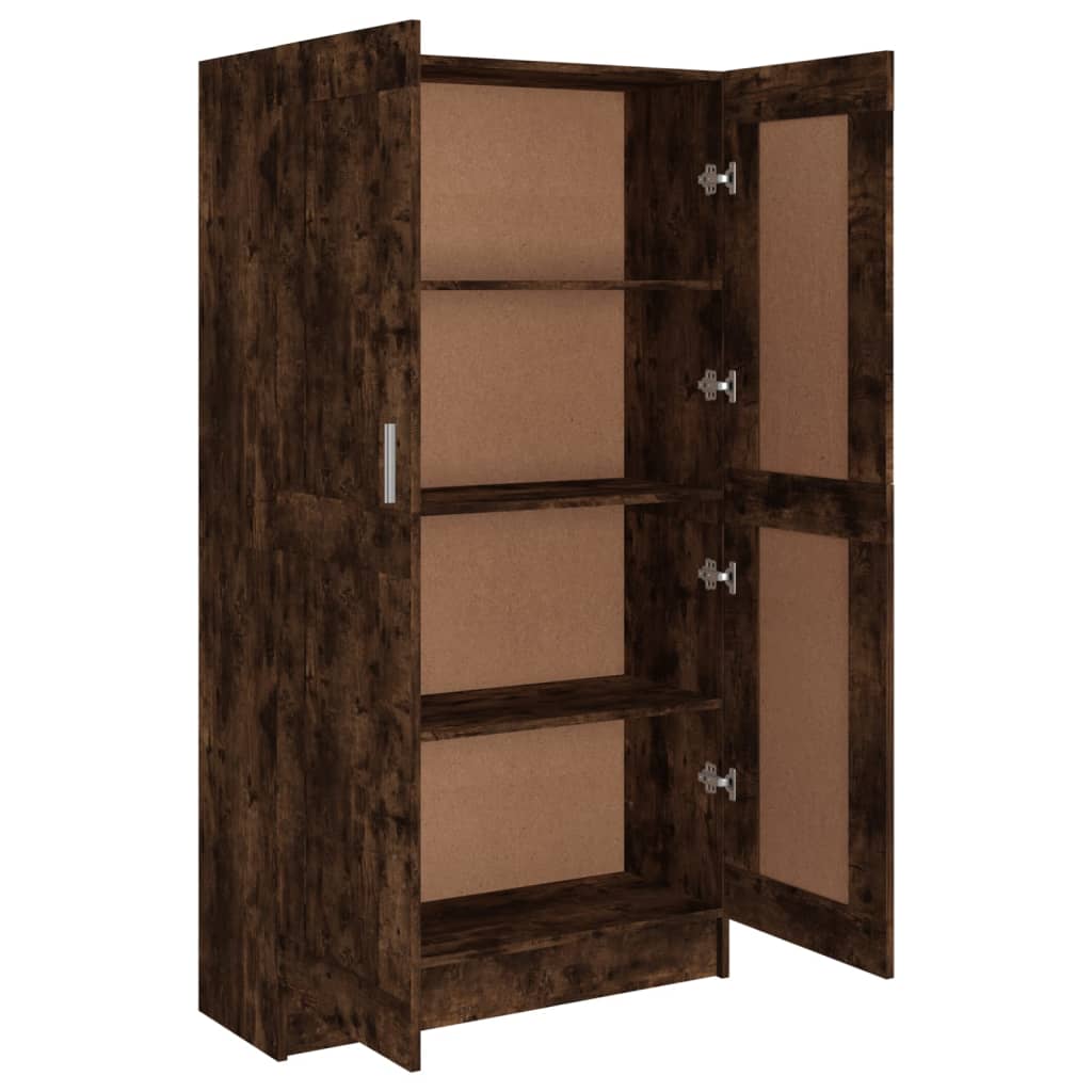 Libreria Rovere Fumo 82,5x30,5x150 cm in Legno Multistrato - homemem39