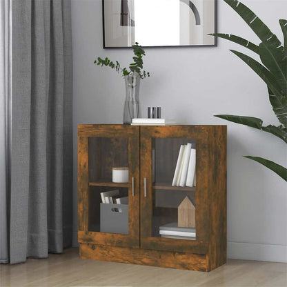 Mobile Vetrina Rovere Fumo 82,5x30,5x80 cm Legno Multistrato | homemem39