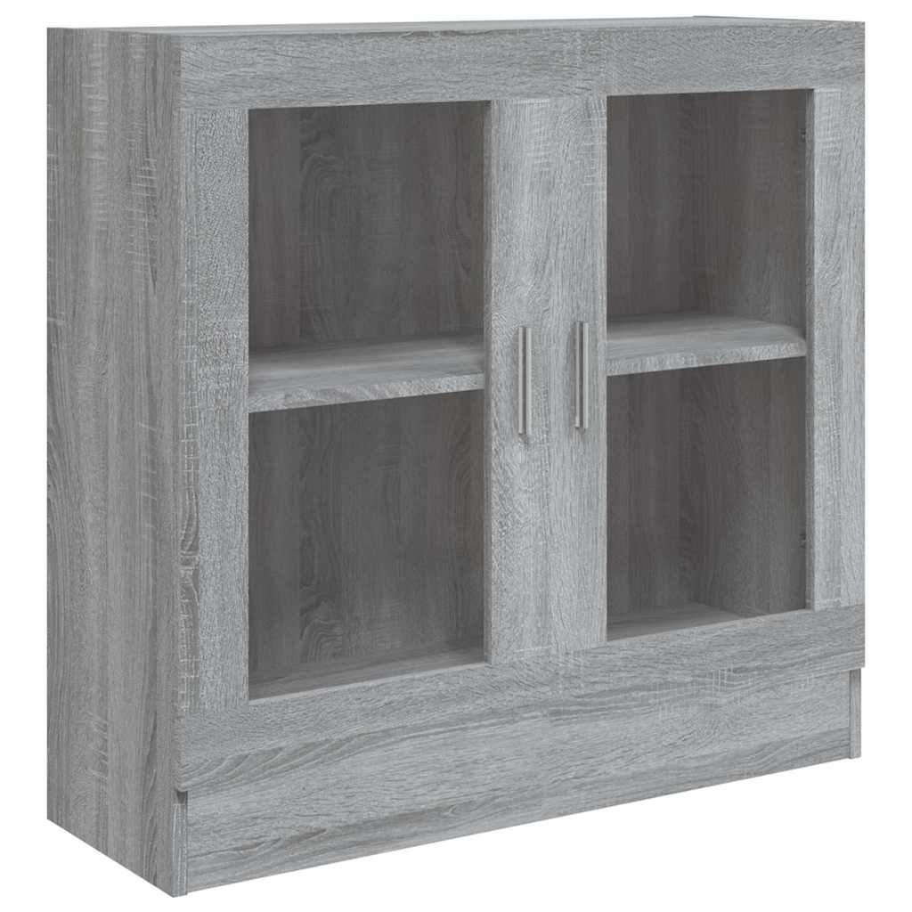 Mobile Vetrina Grigio Sonoma 82,5x30,5x80 cm Legno Multistrato | homemem39