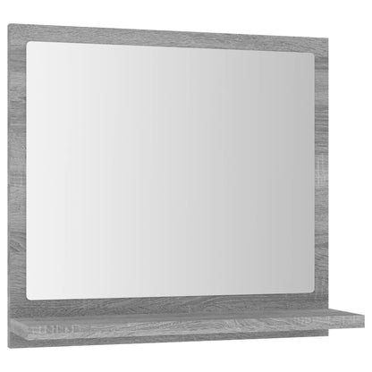 Specchio da Bagno Grigio Sonoma 40x10,5x37 cm Legno Multistrato | homemem39