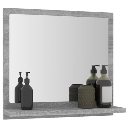 Specchio da Bagno Grigio Sonoma 40x10,5x37 cm Legno Multistrato | homemem39