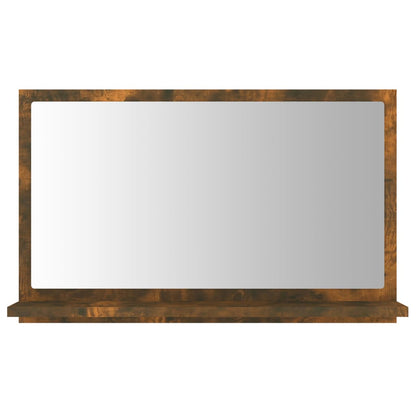 Specchio da Bagno Rovere Fumo 60x10,5x37cm in Legno Multistrato | homemem39