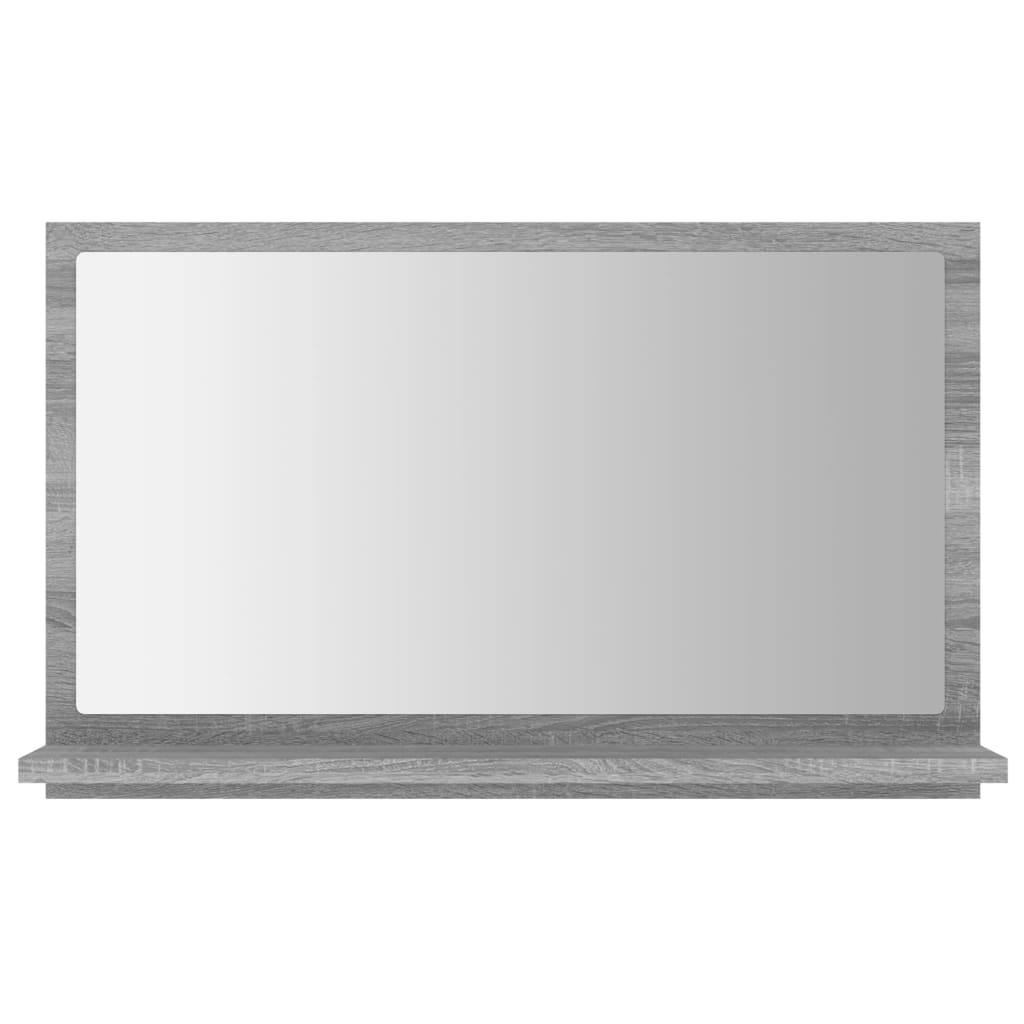 Specchio da Bagno Grigio Sonoma 60x10,5x37 cm Legno Multistrato | homemem39