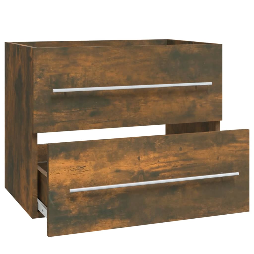 Mobile Lavabo Rovere Fumo 60x38,5x48 cm in Legno Multistrato | homemem39