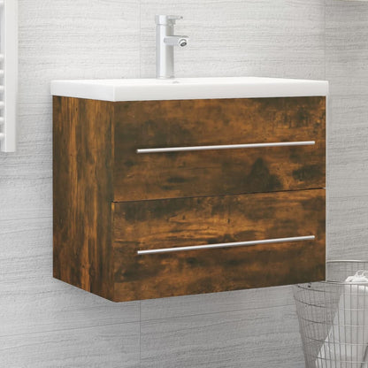 Mobile Lavabo Rovere Fumo 60x38,5x48 cm in Legno Multistrato | homemem39