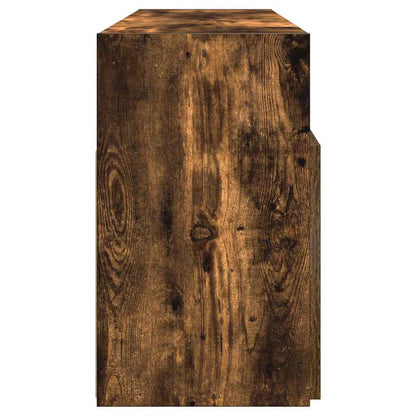 Mobile Porta TV con Luci LED Rovere Fumo 120x30x50 cm - homemem39