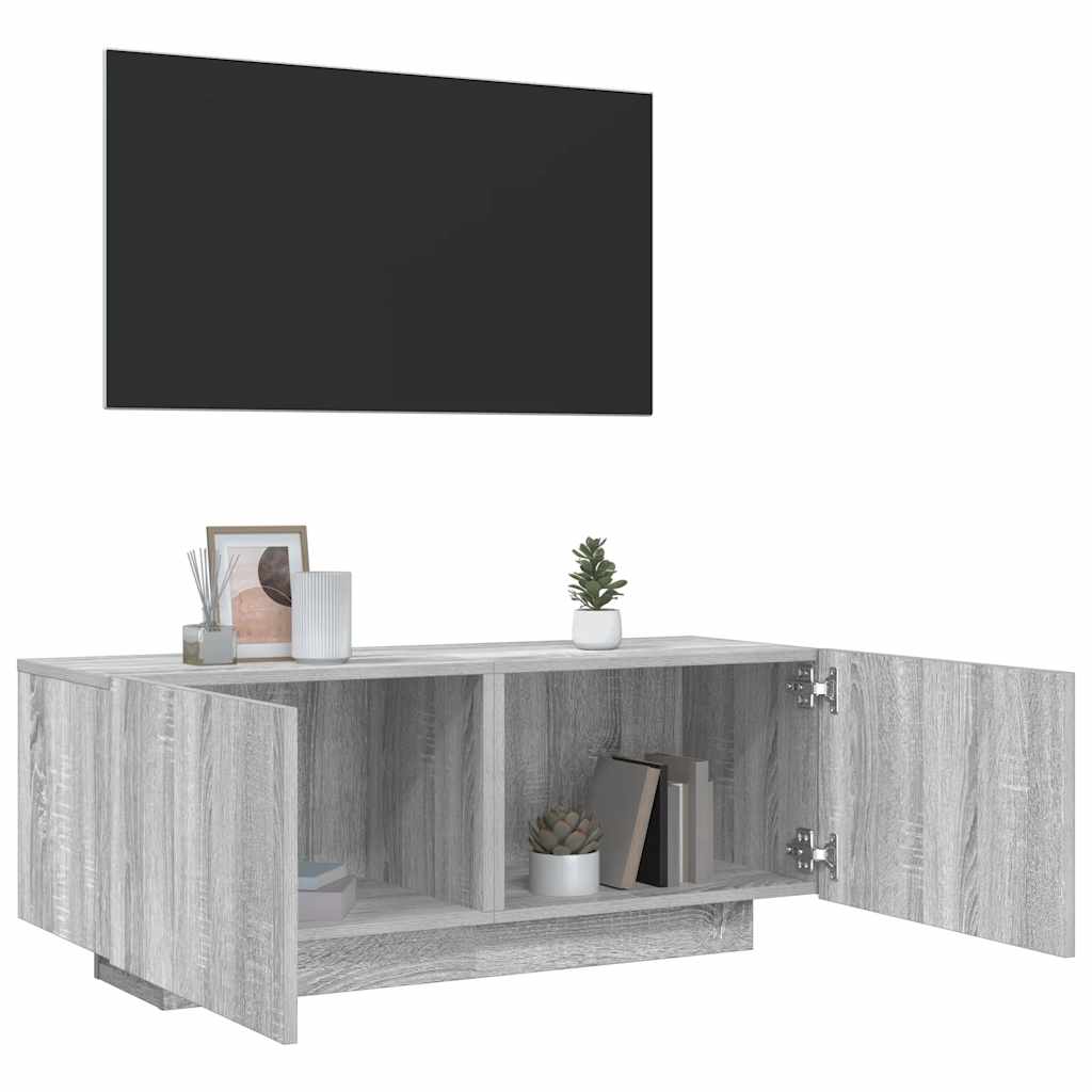 Mobile TV Grigio Sonoma 100x35x40 cm in Legno Multistrato - homemem39