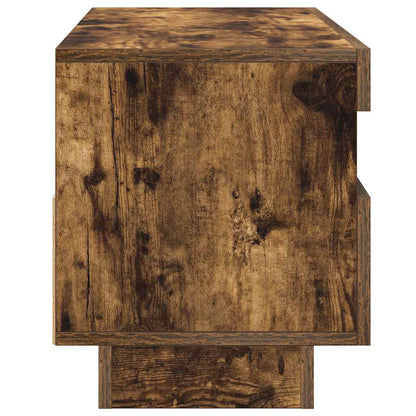 Mobile Porta TV con Luci LED Rovere Fumo 100x35x40 cm - homemem39