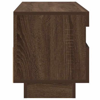 Mobile Porta TV con Luci LED Rovere Marrone 100x35x40 cm - homemem39