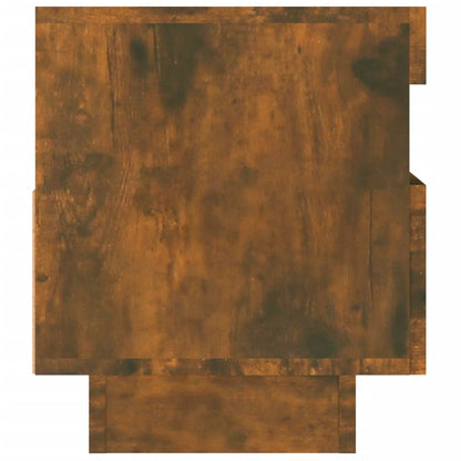 Mobile Porta TV con Luci LED Rovere Fumo 80x35x40 cm - homemem39