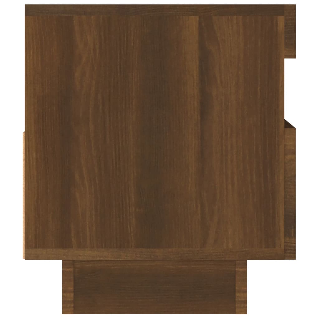 Mobile Porta TV con Luci LED Rovere Marrone 80x35x40 cm - homemem39