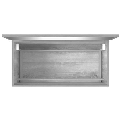 Set Mobili da Bagno 2 pz Grigio Sonoma in Legno Multistrato | homemem39