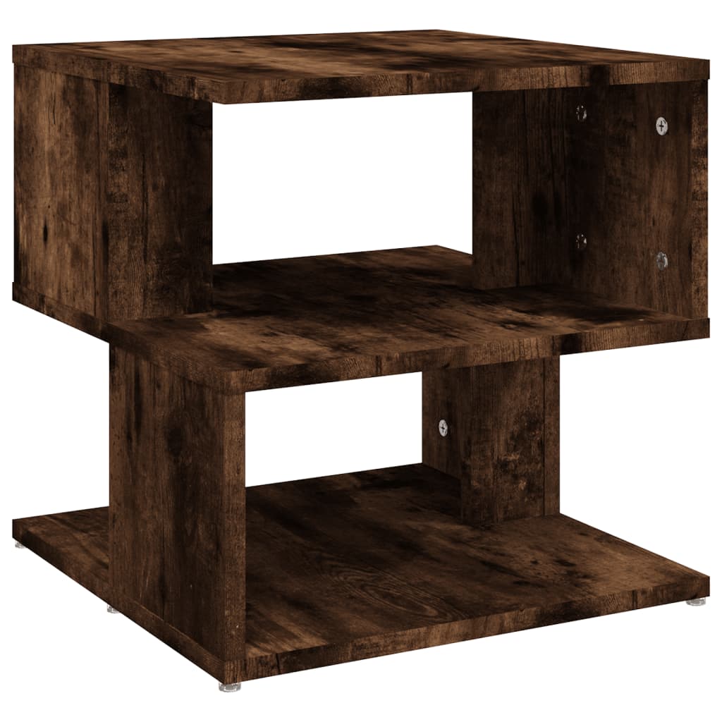 Tavolino da Salotto Rovere Fumo 40x40x40cm in Legno Multistrato - homemem39